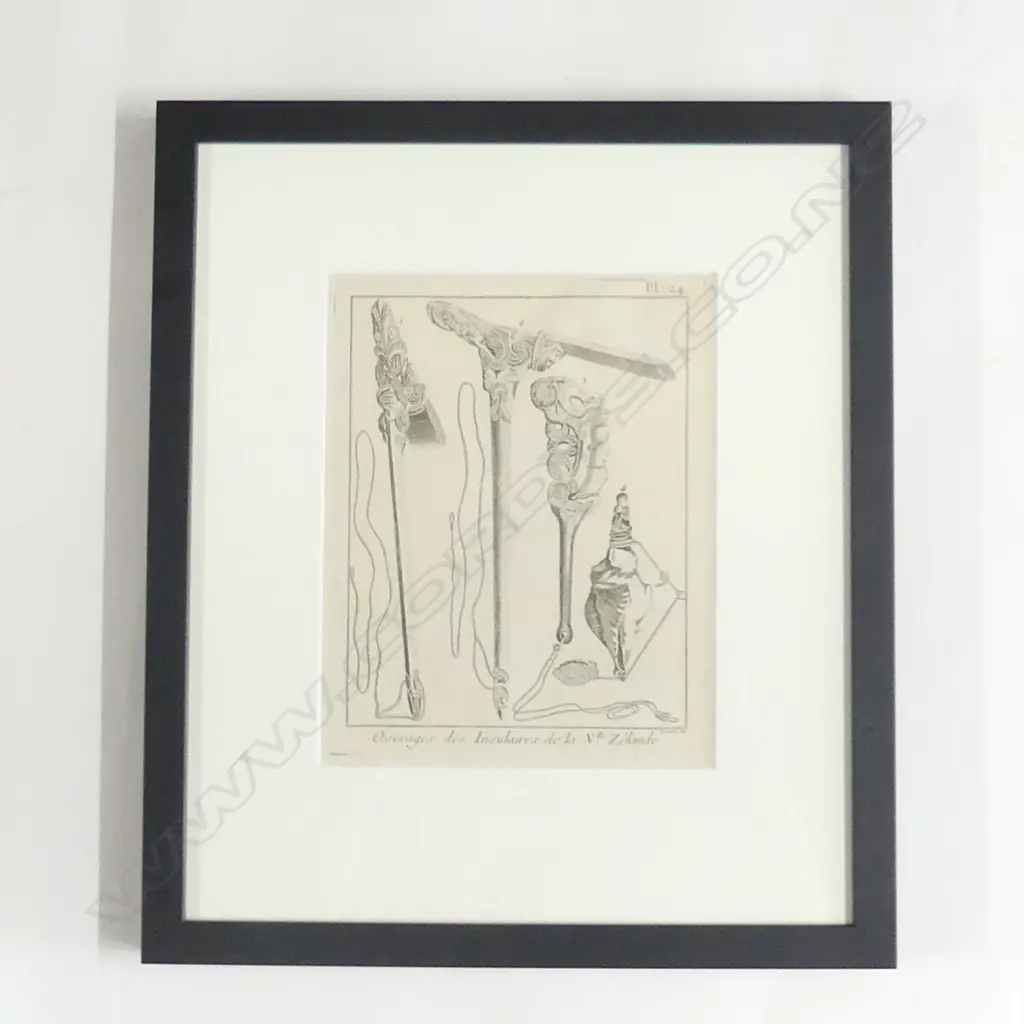 From Cook's Voyages "Specimens of New Zealand Workmanship", Image 1++